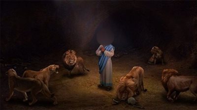 من هو النبي الذي حبـسه بختنصر في البئر مع أسدين لمدة 5 أيام ولم يأكلاه؟
