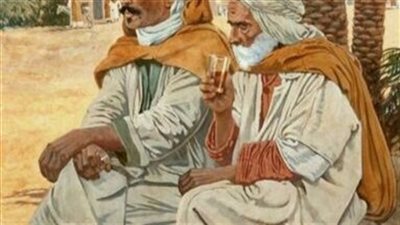 يحكي أن قافلة كانت تأخذ طريقها من البصرة الي بغداد كامله