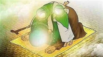 سيدنا النبى كان جالسآ فى المسجد