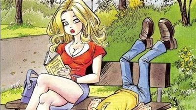 البنت الجميلة والشاب الـمشاكس