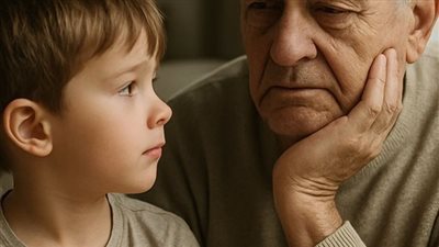 رجل كبير في السن تمنى ان يكن له ولد