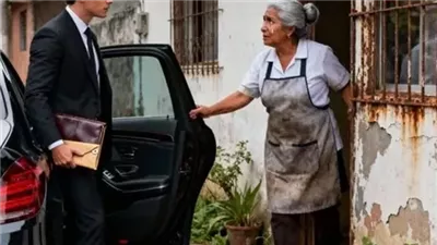 نادلة أطعمَت طفلين يتيمين… وبعد 17 عامًا توقّفت سيارة فاخرة أمام بابها! 