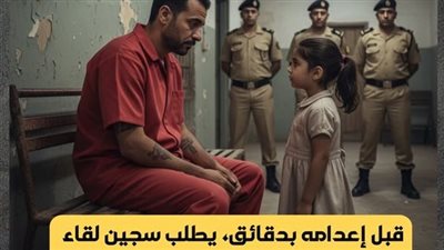 قبل إعدامه… همست ابنته بشيء
