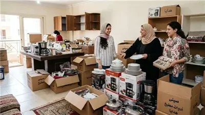 جت عروسه ابنى تفرش شقتها