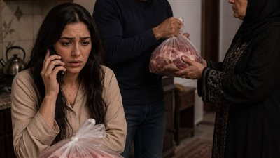 سلفتي بعتتلى كيس لحمة كبير
